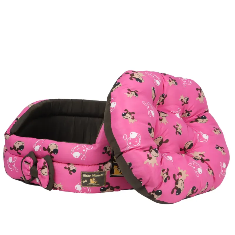 Caminha Europa Luxo Rosa Cachorrinho