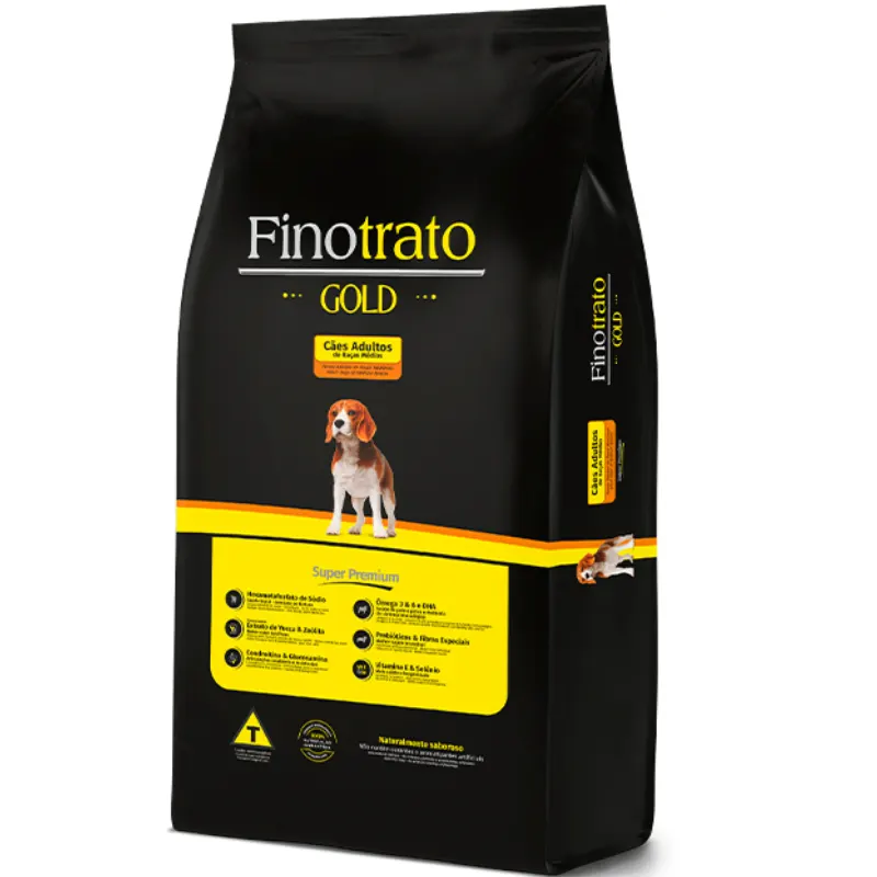 Ração Finotrato Gold Cães Adultos Raças Médias 15 Kg