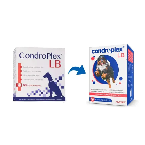 Suplemento Avert Condroplex LB com 60 Comprimidos