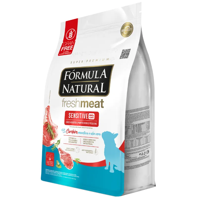 Ração Fórmula Natural Sensitive para Cães Adultos Mini e Pequenos Cordeiro 10,1 Kg
