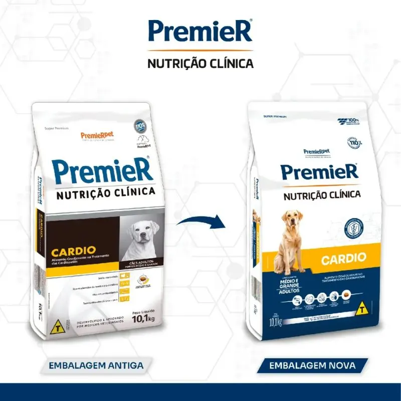 Ração Premier Nutrição Clinica Cardio para Cães de Médio Grande Porte 10,1 Kg