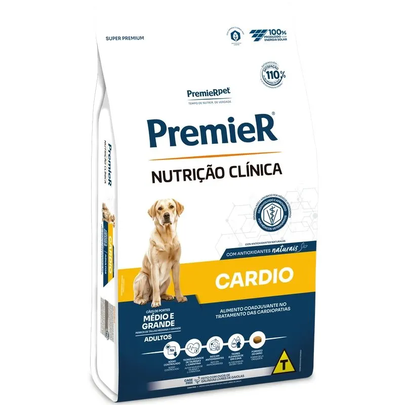 Ração Premier Nutrição Clinica Cardio para Cães de Médio Grande Porte 10,1 Kg