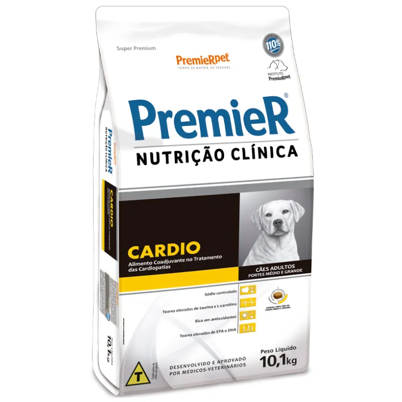 Ração Premier Nutrição Clinica Cardio para Cães de Médio Grande Porte 10,1 Kg