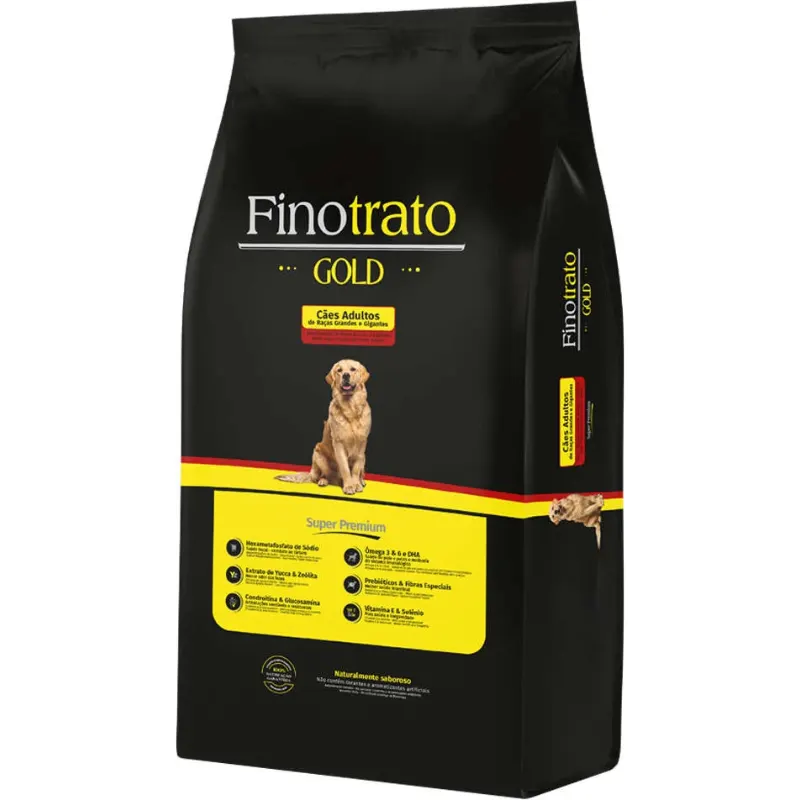 Ração finotrato Gold para Cães Adultos Raças Grandes e Gigantes 20 Kg