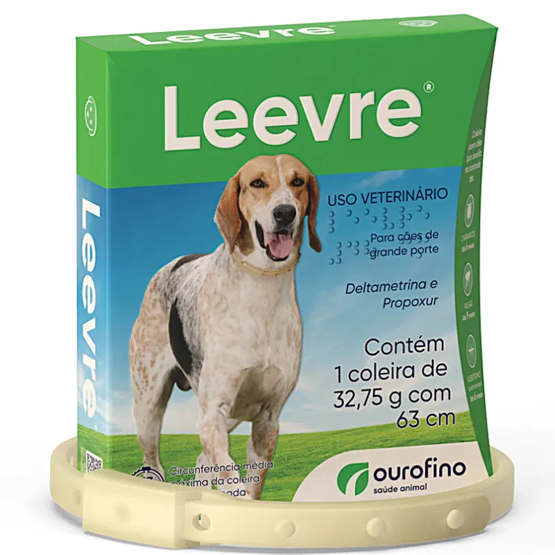Coleira Antiparasitária Ourofino Leevre para Cães