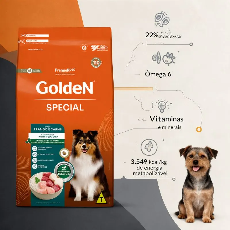 Ração Golden Special Cães Adultos de Pequeno Porte 15 Kg