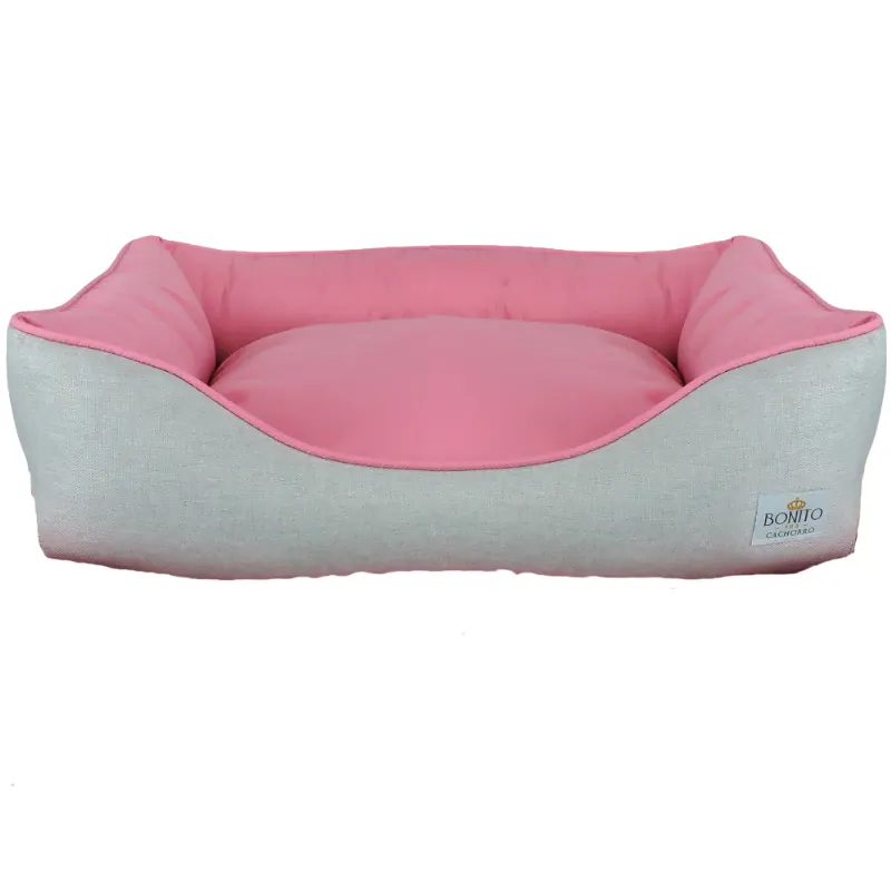 Cama Bonito pra Cachorro Linho Clean Chiclete