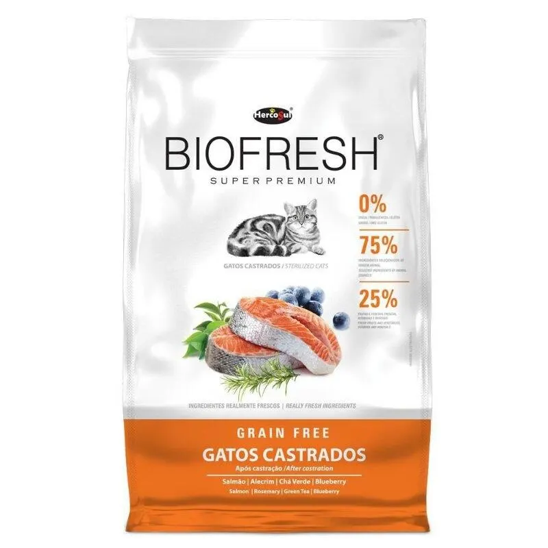 Ração Biofresh Gatos Castrados 7,5Kg