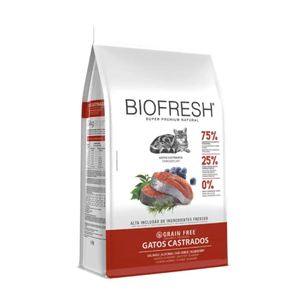 Ração Biofresh Gatos Castrados 7,5Kg