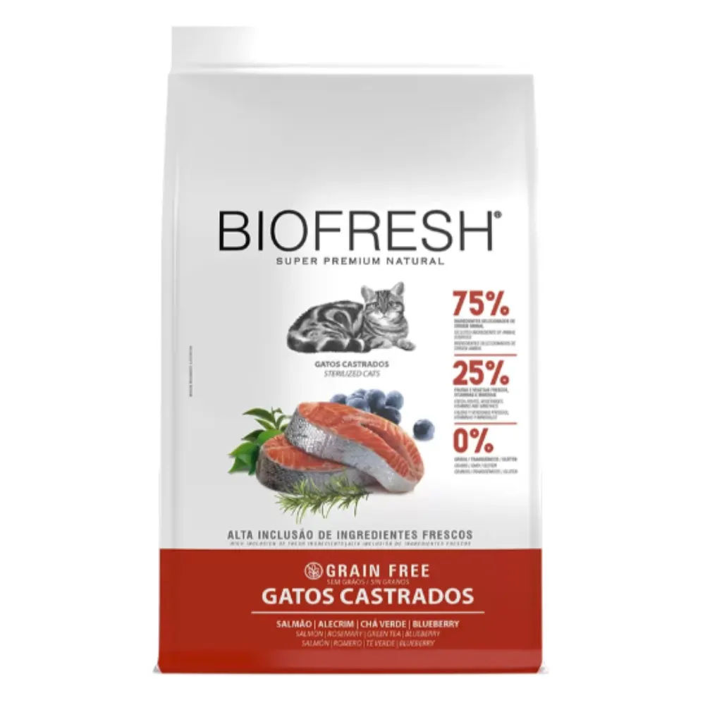 Ração Biofresh Gatos Castrados 7,5Kg