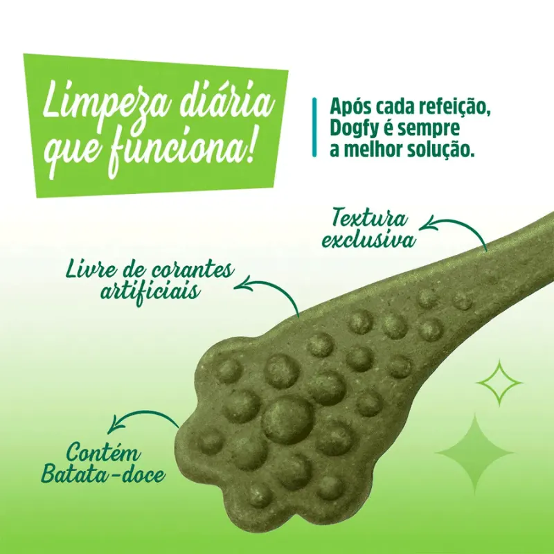 Osso Dogfy Cuidado Oral para Cães Pequeno Porte 5 Un 75 g