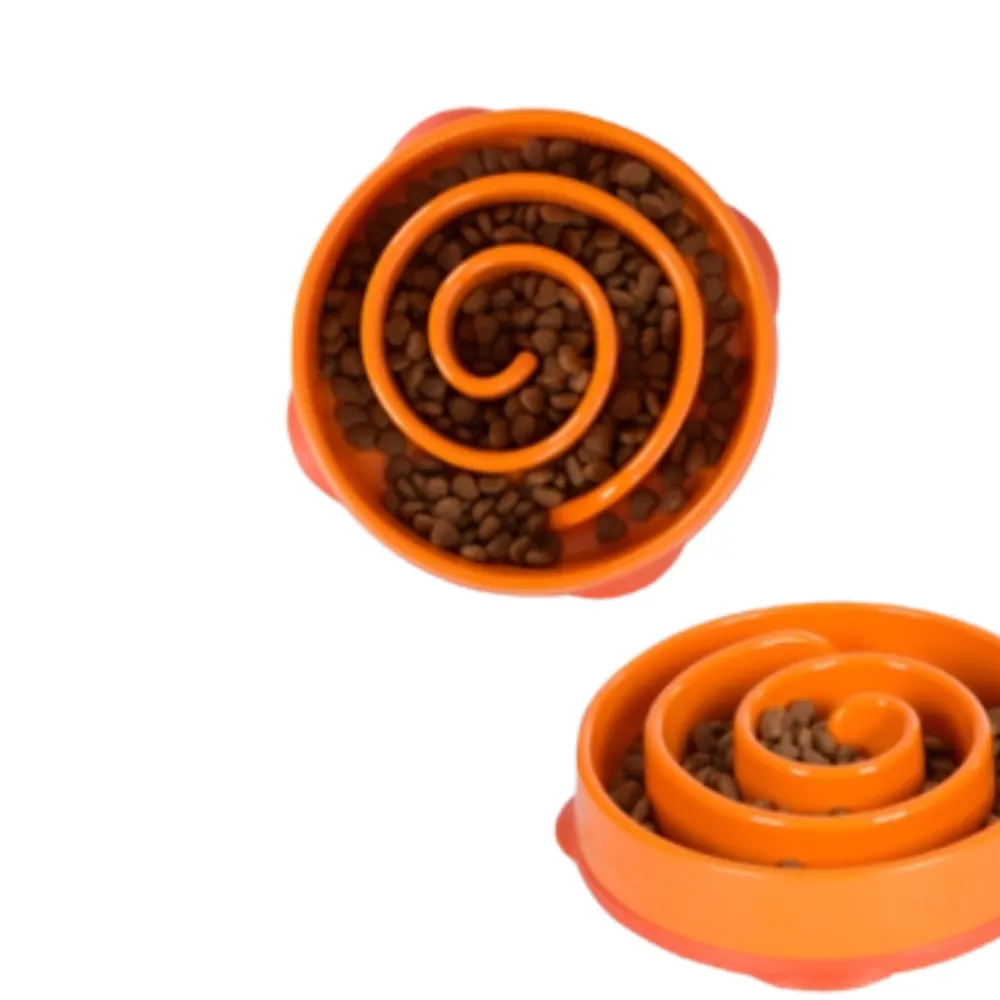 Comedouro Lento Outward Hound Laranja de ração- G