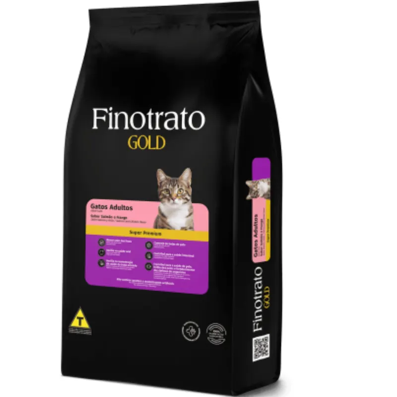 Ração Finotrato Gold Gatos Adultos Salmão 7,5 Kg