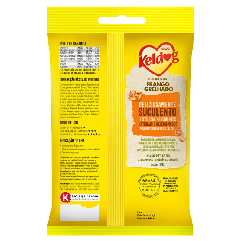 Keldog Bifinho Frango Grelhado 60 g