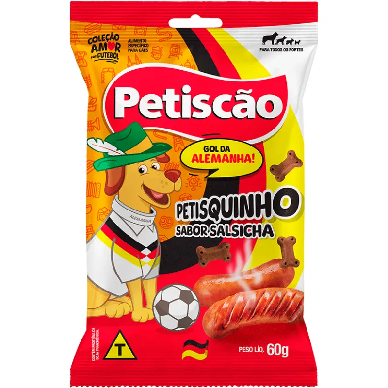 Biscoito Petiscão Alemanha para Cães Sabor Salsicha 60 g