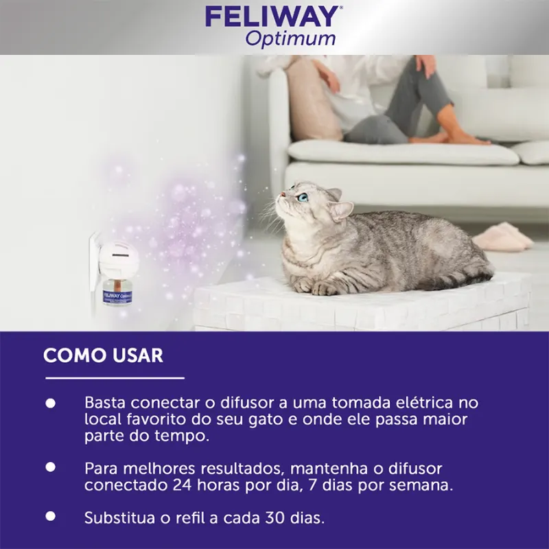 Refil Feliway Optimum 48 ml