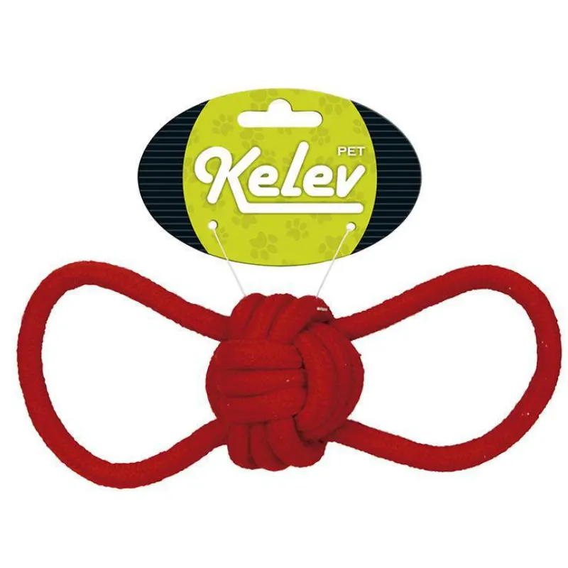 Mordedor Jambo Corda Bola Rings Vermelho Kelev