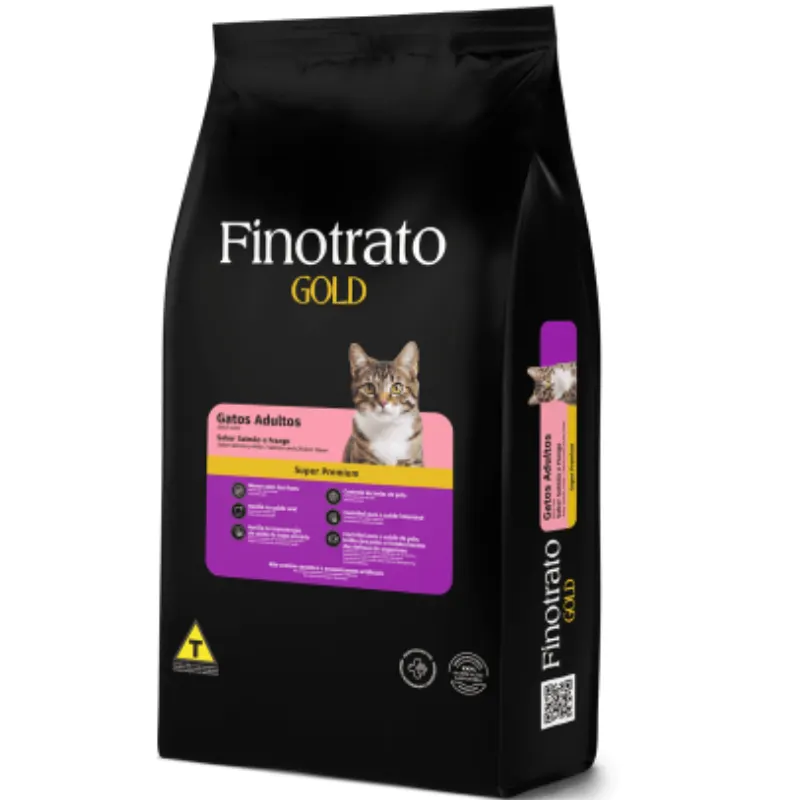 Ração Finotrato Gold para Gatos Adultos Salmão e Frango 1,5 Kg