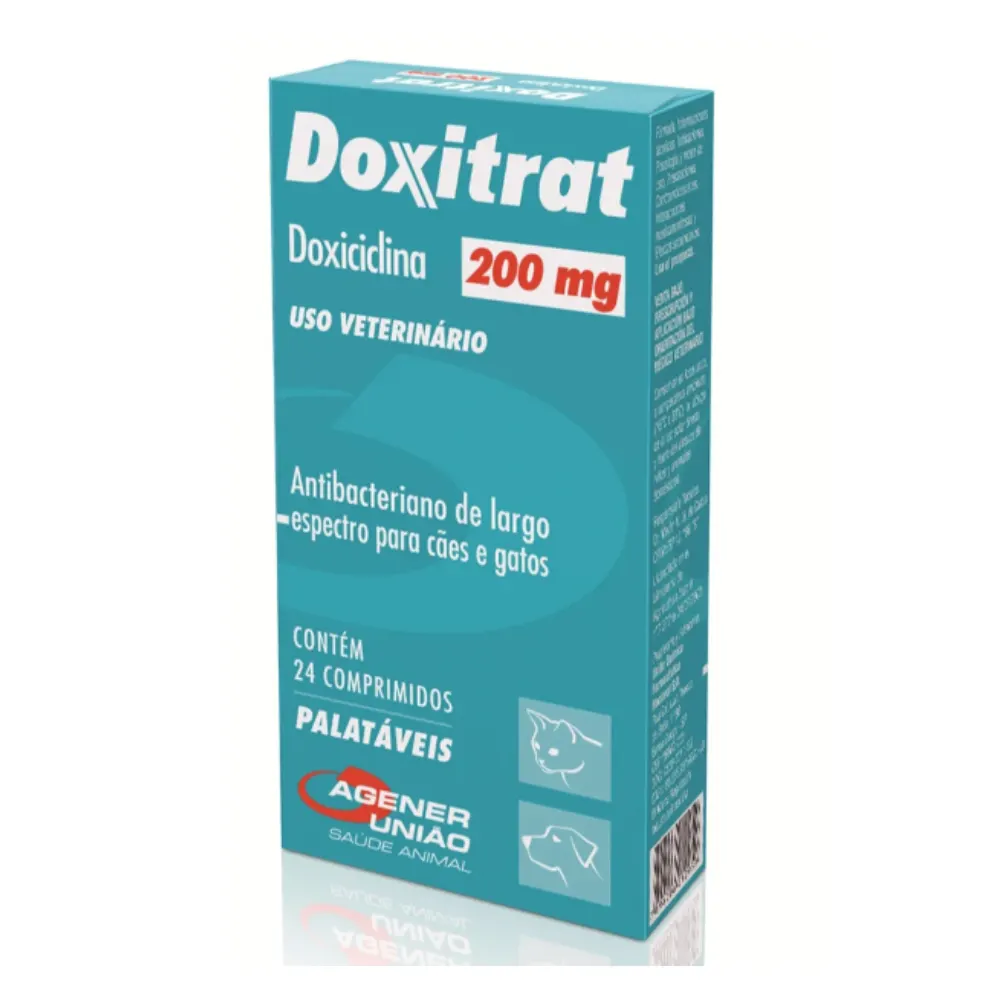 Doxitrat Agener União 200mg 24 Comprimidos