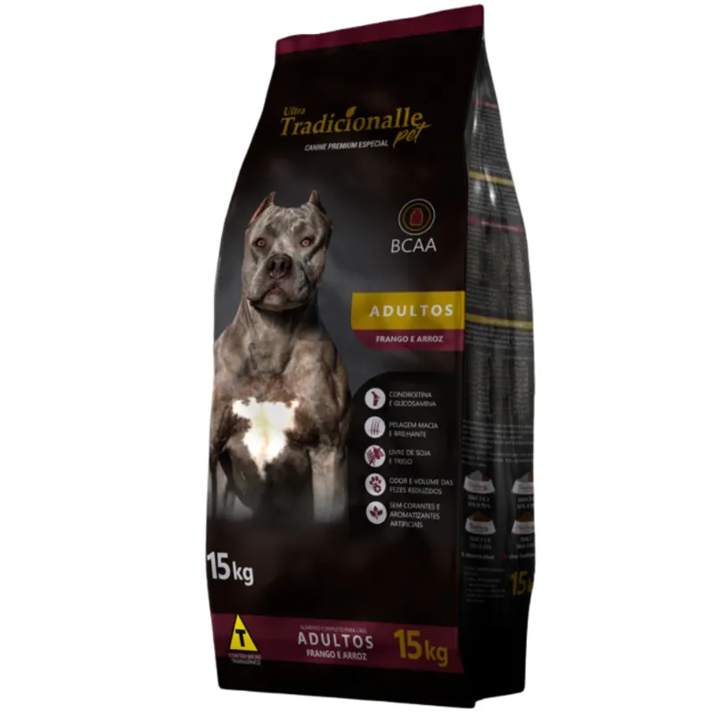 Ração Ultralife Tradicionalle Cães Adultos Frango Carne 15Kg
