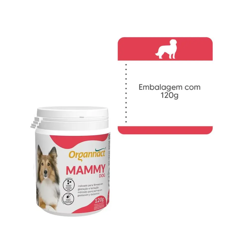 Organnact Mammy Dog 120g Suplemento Vitaminico Femea Prenhe | Nmalls