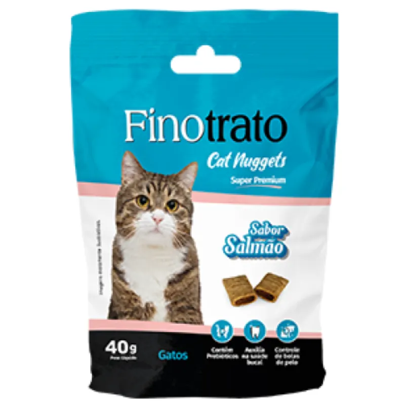 Finotrato Cat Nuggets Adultos Salmão 40 g