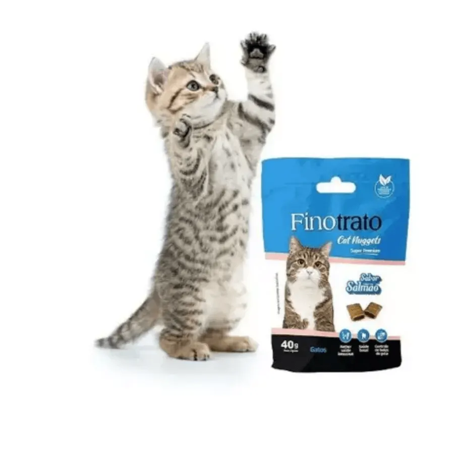 Finotrato Cat Nuggets Adultos Salmão 40 g