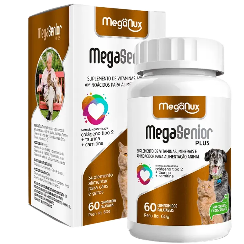 Suplemento MEGA-SENIOR PLUS Cães E gatos