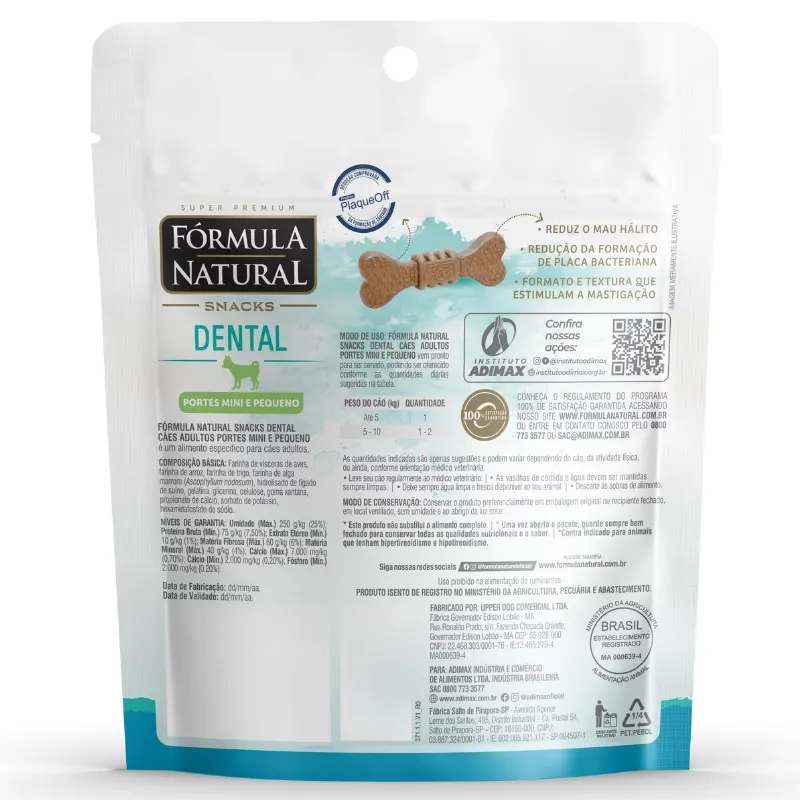 Fórmula Snacks Dental Cão Mini 100 g