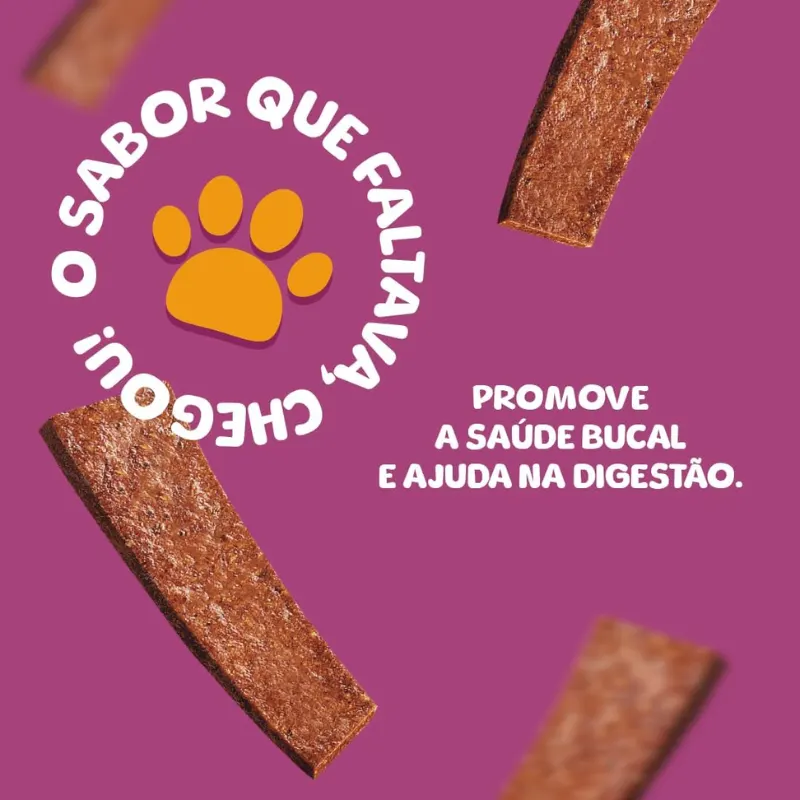 Petiscão Tablete Bifinho Mastigável Bacon 500 g