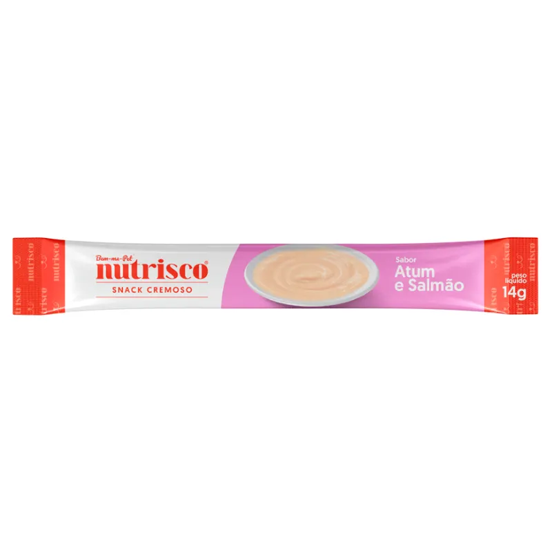 Snack Cremoso Nutrisco  Atum e Salmão para Gatos 56g
