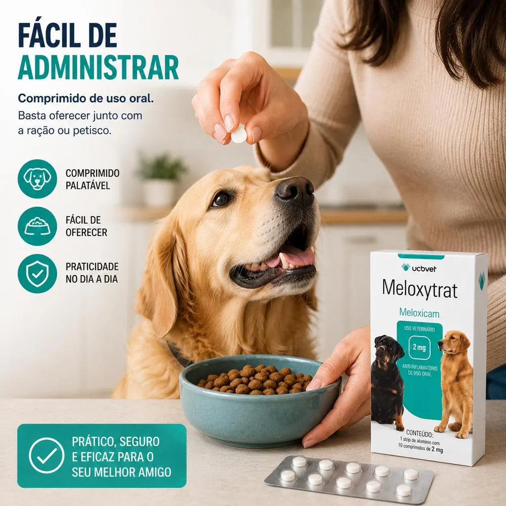 Meloxytrat 2 mg com 10 Comprimidos UCBVET