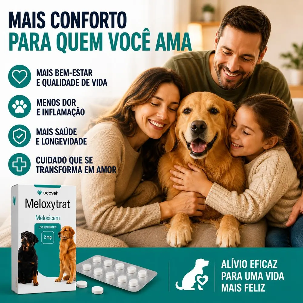 Meloxytrat 2 mg com 10 Comprimidos UCBVET