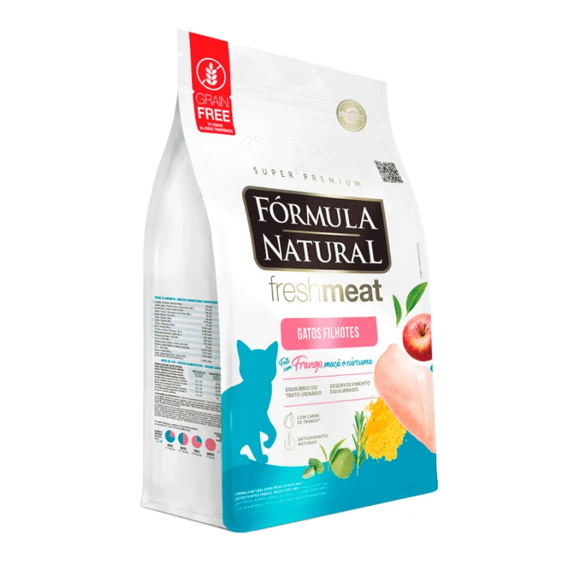 Ração Fórmula Natural Fresh Meat Gatos Filhotes Sabor Frango 1 kg