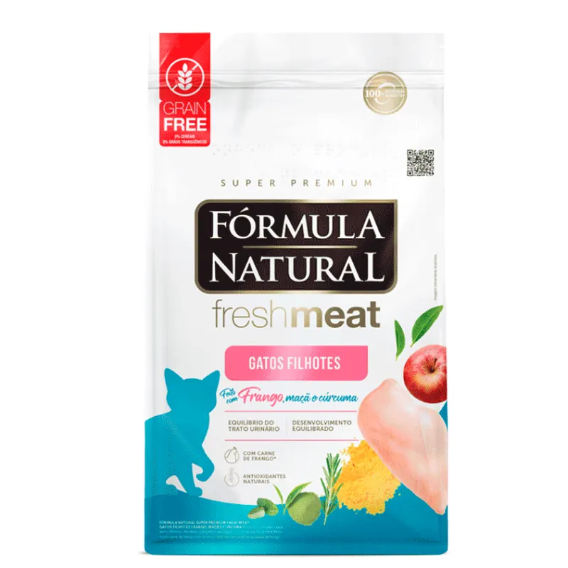 Ração Fórmula Natural Fresh Meat Gatos Filhotes Sabor Frango 1 kg