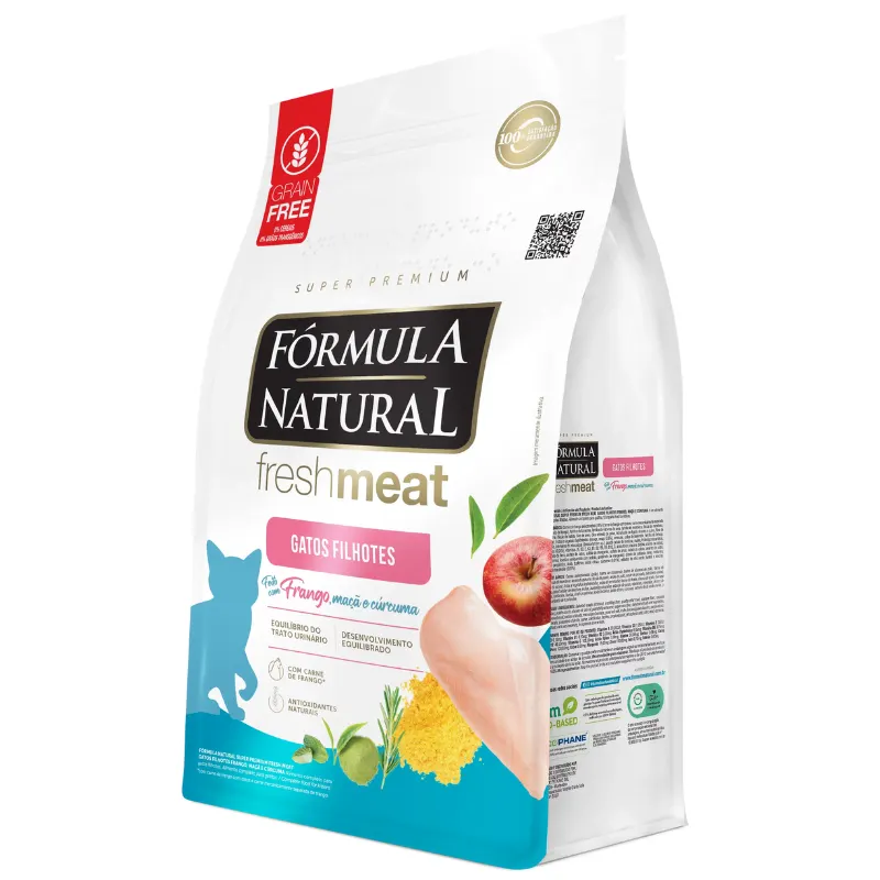 Ração Fórmula Natural Fresh Meat Gatos Filhotes Sabor Frango 1 kg