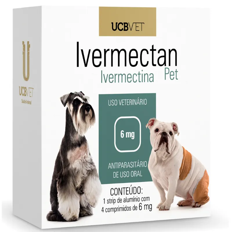 Ivermectan Pet com 4 Comprimidos