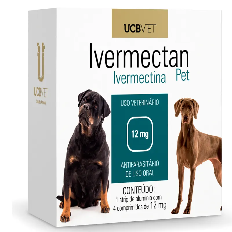 Ivermectan Pet com 4 Comprimidos