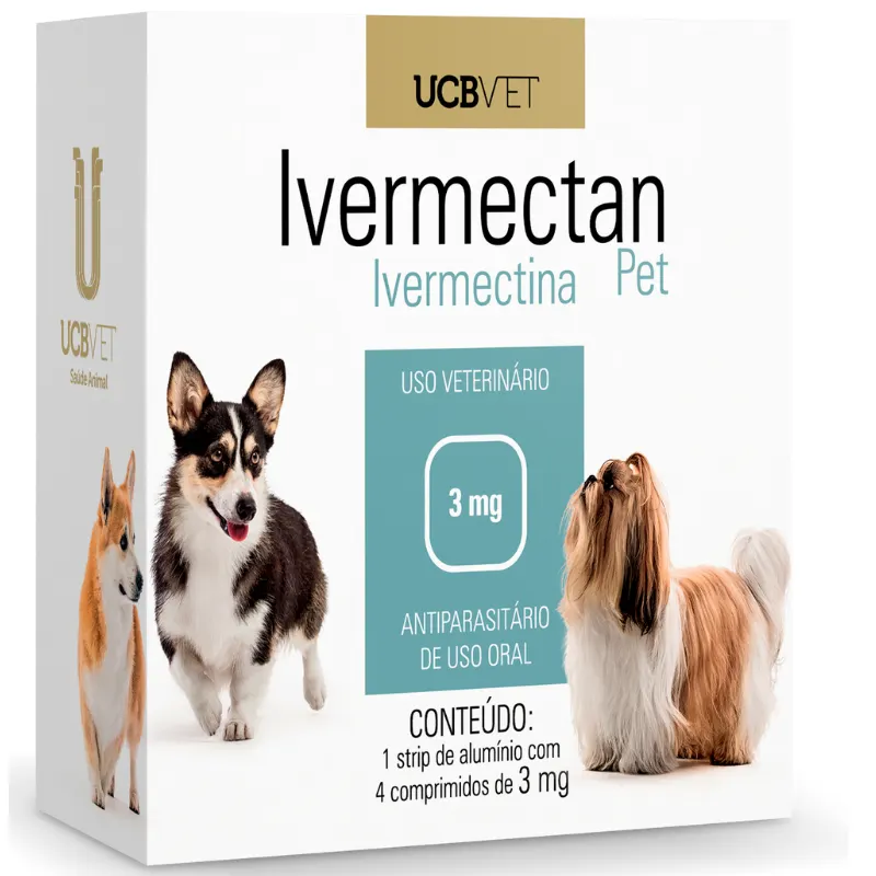 Ivermectan Pet com 4 Comprimidos