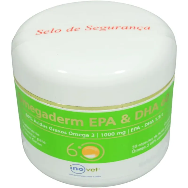 Omegaderm 60% EPA/DHA 1000 Mg 30 Capsulas Inovet