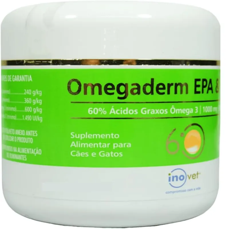 Omegaderm 60% EPA/DHA 1000 Mg 30 Capsulas Inovet