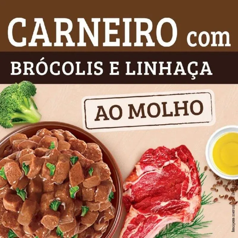 Ração Úmida Keldog Carneiro Brócolis e Linhaça 100g