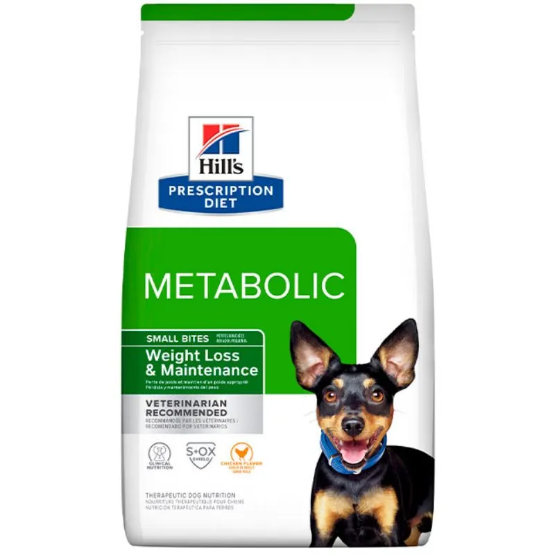 Ração Hill's Prescription Diet Metabolic Controle de Peso e Obesidade para Cães de Pequeno Porte 1,5 kg
