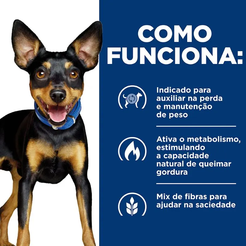 Ração Hill's Prescription Diet Metabolic Controle de Peso e Obesidade  para Cães de Pequeno Porte 1,5 kg