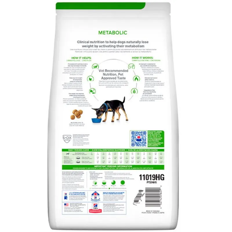Ração Hill's Prescription Diet Metabolic Controle de Peso e Obesidade  para Cães de Pequeno Porte 1,5 kg
