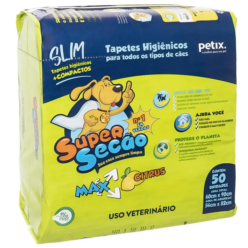 Tapete Higiênico Super Secão Max Citrus Slim Cães