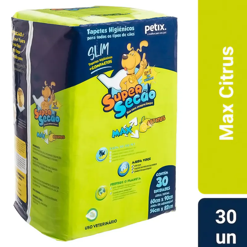 Tapete Higiênico Super Secão Max Citrus Slim Cães
