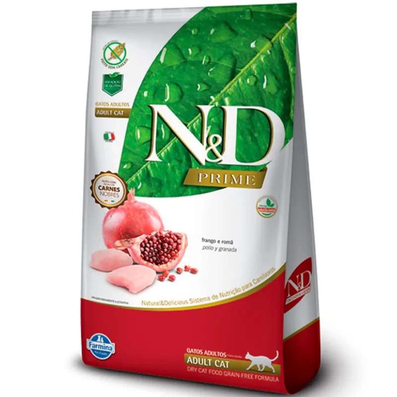 Ração N&D Prime Gatos Frango Adulto 7,5 Kg