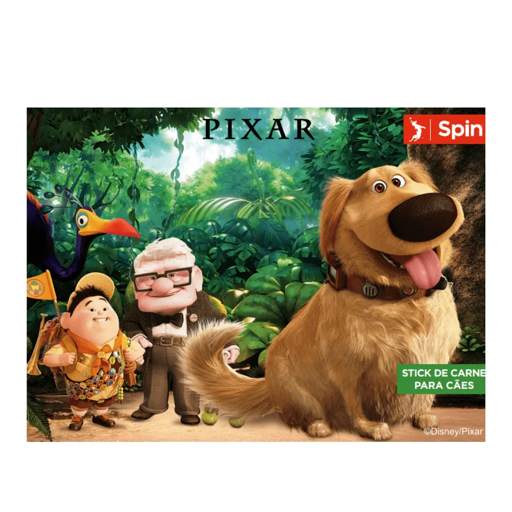 Petiscos Spin Disney Up Cães Batata Cenoura/Beterraba 25g