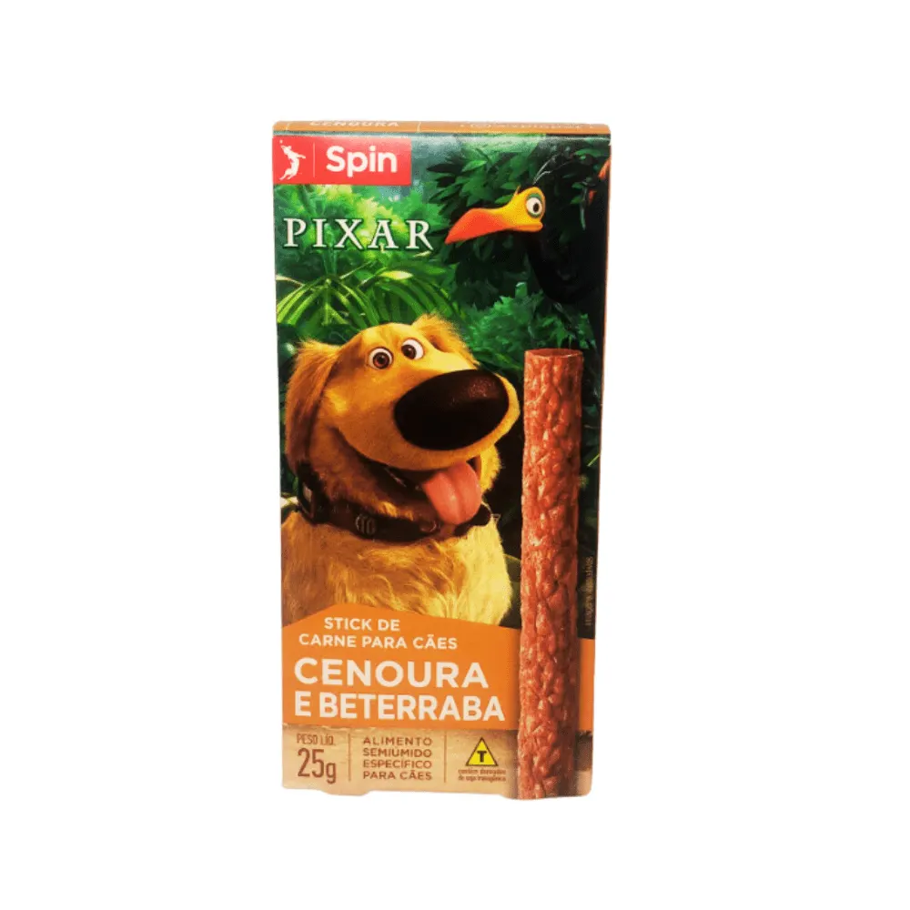 Petiscos Spin Disney Up Cães Batata Cenoura/Beterraba 25g